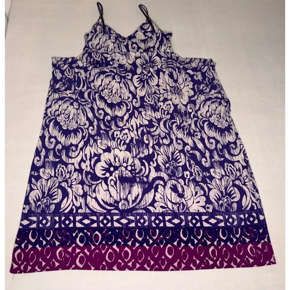 Purple White American Living 4 Maxi Dress - Picture 8 of 9